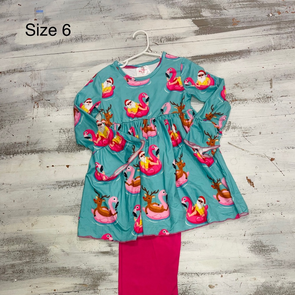 Ruffle Girl Christmas